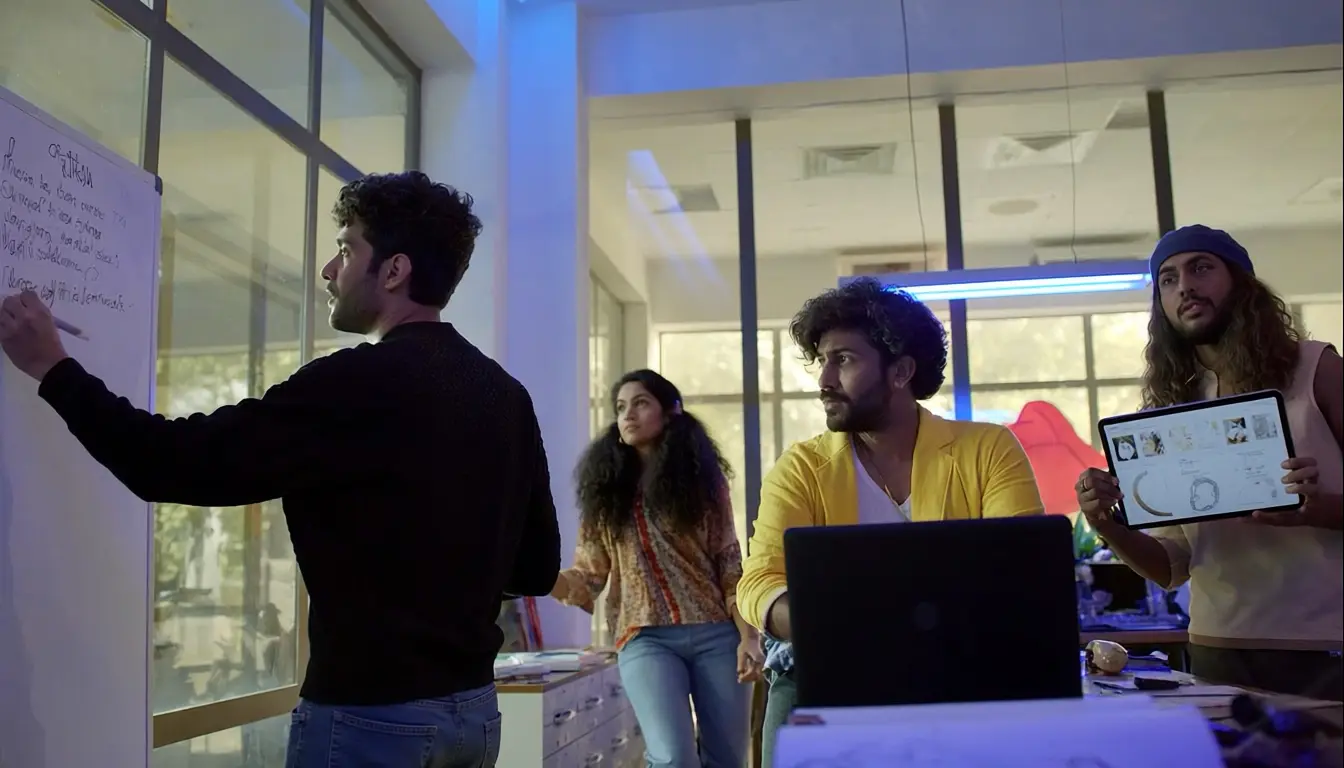 Indiibot team at work