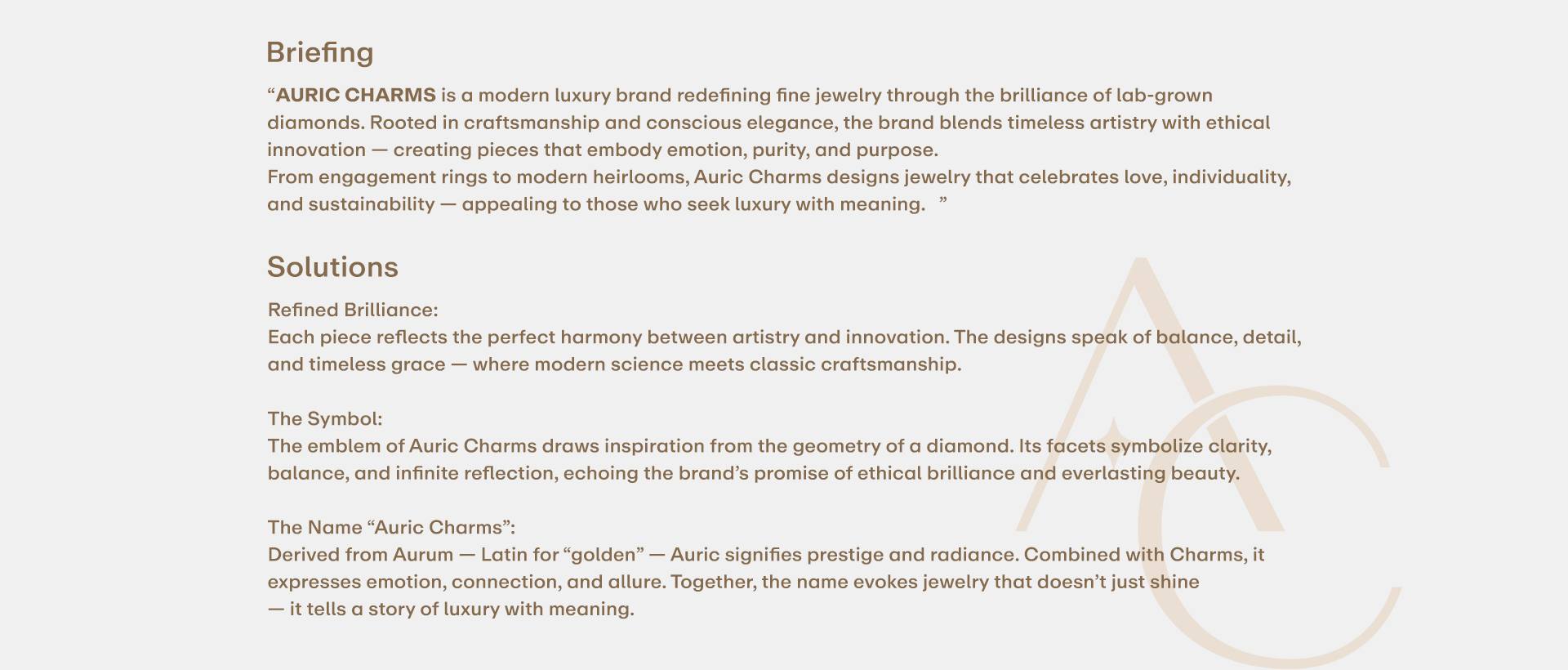 Auric Charms brand overview