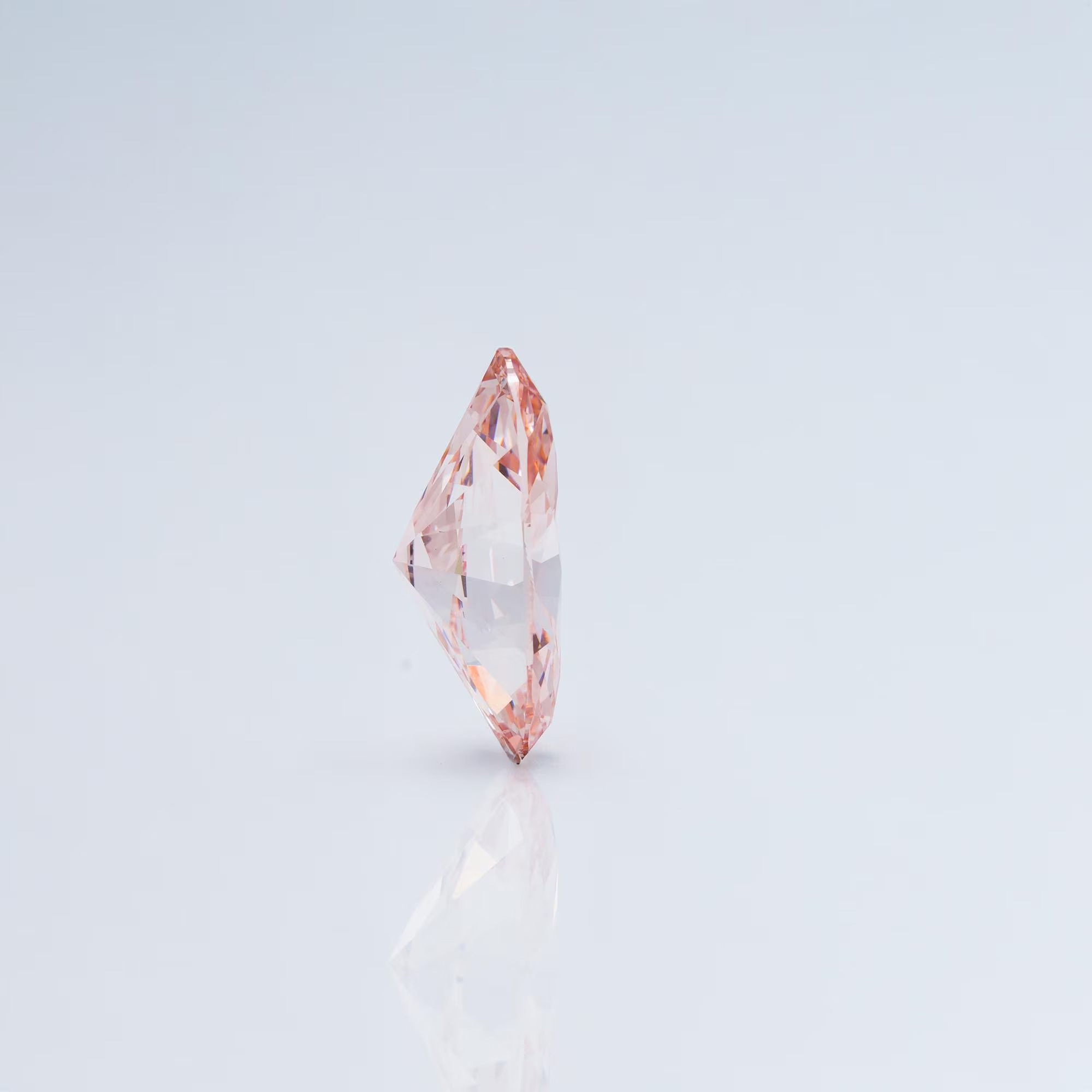 3CT Pink Oval Cut Lab Grown Diamond