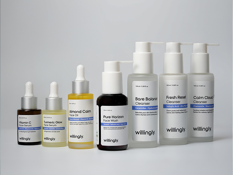 Willingly product shoot